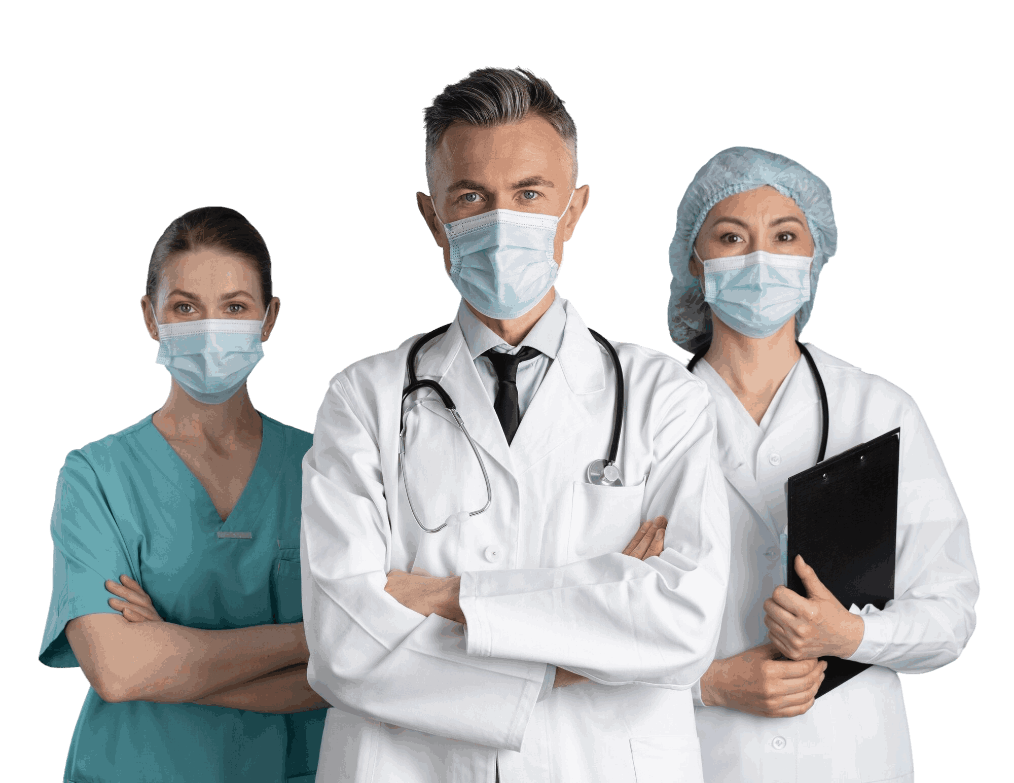 Medical professionals providing healthcare services